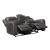 Hearth Microfiber Double Reclining Living Room Set