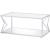 Virtue Glass/Metal Rectangular Coffee Table Set