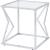 Virtue Glass/Metal Rectangular Coffee Table Set