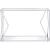 Virtue Glass/Metal Rectangular Coffee Table Set