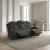 Phyllis Corduroy Double Reclining Sofa with Cup Holders