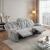 Phyllis Corduroy Double Reclining Sofa with Cup Holders