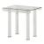 Gordie Glass/Metal Rectangular End Table