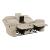 8379 Upholstered Double Reclining Loveseat with Console & Receptacles