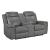 8379 Upholstered Double Reclining Loveseat with Console & Receptacles