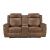 8379 Upholstered Double Reclining Loveseat with Console & Receptacles