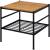 Kande Wood/Metal Square End Table