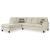 Abinger 2-Piece Polyester L-Shaped Sectional Sofa w/Left Arm Chaise Facing