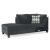 Abinger 2-Piece Polyester L-Shaped Sectional Sofa w/Left Arm Chaise Facing