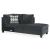 Abinger 2-Piece Polyester L-Shaped Sectional Sofa w/Right Arm Chaise Facing