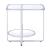 Hollo Mirrored Glass/Metal Rectangular End Table