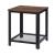 Taurus Wood/Metal Square End Table