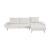 Dominic Chenille 2‑Piece Sectional with Right Chaise & Dual‑Position Backs for Adjustable Seat Depth