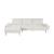 Dominic Chenille 2‑Piece Sectional with Left Chaise & Dual‑Position Backs for Adjustable Seat Depth