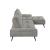 Dominic Chenille 2‑Piece Sectional with Right Chaise & Dual‑Position Backs for Adjustable Seat Depth
