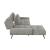 Dominic Chenille 2‑Piece Sectional with Left Chaise & Dual‑Position Backs for Adjustable Seat Depth