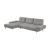 Dominic Chenille 2‑Piece Sectional with Left Chaise & Dual‑Position Backs for Adjustable Seat Depth