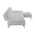 Dominic Chenille 2‑Piece Sectional with Right Chaise & Dual‑Position Backs for Adjustable Seat Depth