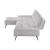 Dominic Chenille 2‑Piece Sectional with Left Chaise & Dual‑Position Backs for Adjustable Seat Depth