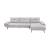 Dominic Chenille 2‑Piece Sectional with Right Chaise & Dual‑Position Backs for Adjustable Seat Depth