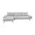 Dominic Chenille 2‑Piece Sectional with Left Chaise & Dual‑Position Backs for Adjustable Seat Depth