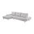 Dominic Chenille 2‑Piece Sectional with Left Chaise & Dual‑Position Backs for Adjustable Seat Depth