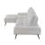Dominic Chenille 2‑Piece Sectional with Left Chaise & Dual‑Position Backs for Adjustable Seat Depth