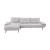 Dominic Chenille 2‑Piece Sectional with Left Chaise & Dual‑Position Backs for Adjustable Seat Depth