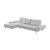 Dominic Chenille 2‑Piece Sectional with Left Chaise & Dual‑Position Backs for Adjustable Seat Depth