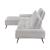 Dominic Chenille 2‑Piece Sectional with Left Chaise & Dual‑Position Backs for Adjustable Seat Depth
