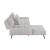 Dominic Chenille 2‑Piece Sectional with Left Chaise & Dual‑Position Backs for Adjustable Seat Depth