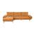 Dominic Chenille 2‑Piece Sectional with Left Chaise & Dual‑Position Backs for Adjustable Seat Depth