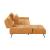 Dominic Chenille 2‑Piece Sectional with Left Chaise & Dual‑Position Backs for Adjustable Seat Depth