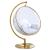 Luna Acrylic Swing Bubble Accent Chair with Metal Base