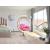 Luna Acrylic Swing Bubble Accent Chair with Gold Metal Base