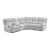 Thorne L-Shaped Chenille 3‑Piece Reclining Sectional with Left Console