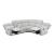 Thorne L-Shaped Chenille 3‑Piece Reclining Sectional with Left Console