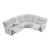 Thorne L-Shaped Chenille 3‑Piece Reclining Sectional with Left Console