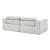 Phoebe Microfiber Power Double Reclining Modular Loveseat with Power Headrests