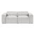 Phoebe Microfiber Power Double Reclining Modular Loveseat with Power Headrests