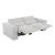 Phoebe Microfiber Power Double Reclining Modular Loveseat with Power Headrests