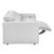Phoebe Microfiber Power Double Reclining Modular Loveseat with Power Headrests