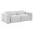 Phoebe Microfiber Power Double Reclining Modular Loveseat with Power Headrests