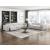 Phoebe L-Shaped Microfiber 5‑Piece Power Reclining Modular Sectional with Power Headrests