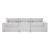 Phoebe Microfiber Power Double Reclining Modular Sofa with Power Headrests