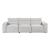Phoebe Microfiber Power Double Reclining Modular Sofa with Power Headrests