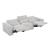 Phoebe Microfiber Power Double Reclining Modular Sofa with Power Headrests
