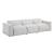 Phoebe Microfiber Power Double Reclining Modular Sofa with Power Headrests