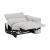 Phoebe Microfiber Power Double Reclining Modular Loveseat with Power Headrests