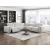 Phoebe Microfiber Power Double Reclining Modular Sofa with Power Headrests